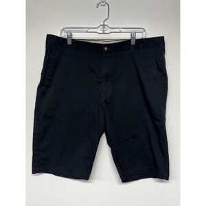 Volcom Frickin Modern Stretch Chino Shorts Mens Black Cotton Blend Sz36 Skater